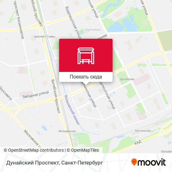 Карта Дунайский Проспект