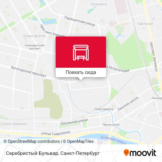 Карта Серебристый Бульвар