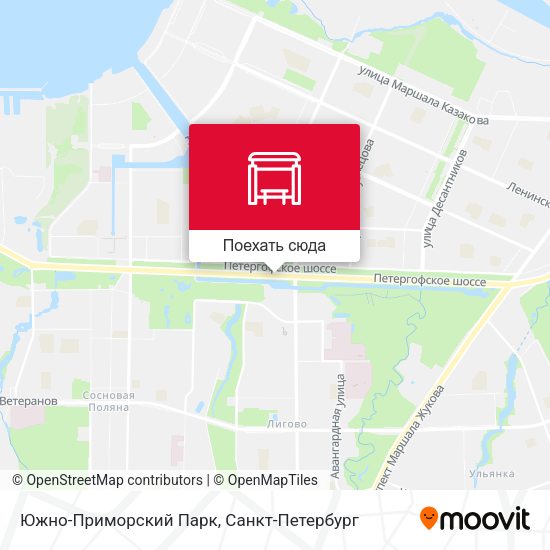 Карта Южно-Приморский Парк