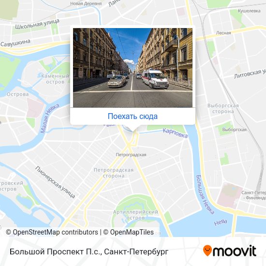 Карта Большой Проспект П.с.