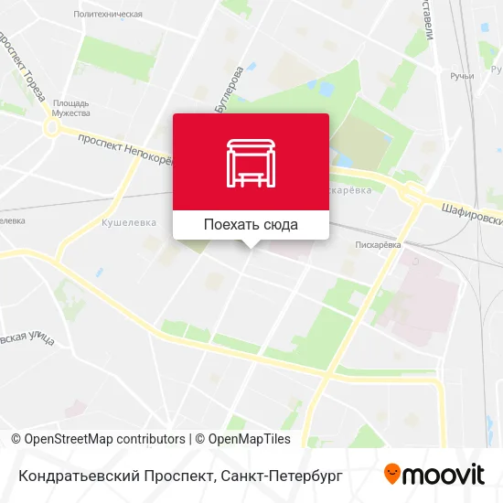 Карта Кондратьевский Проспект