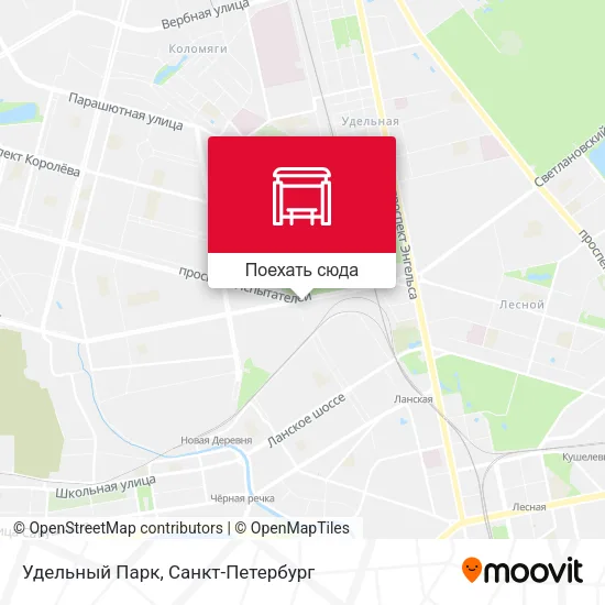 Карта Удельный Парк