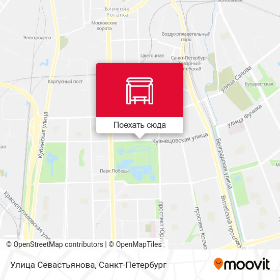 Карта Улица Севастьянова