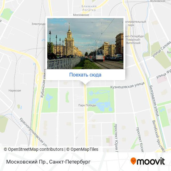Карта Московский Пр.