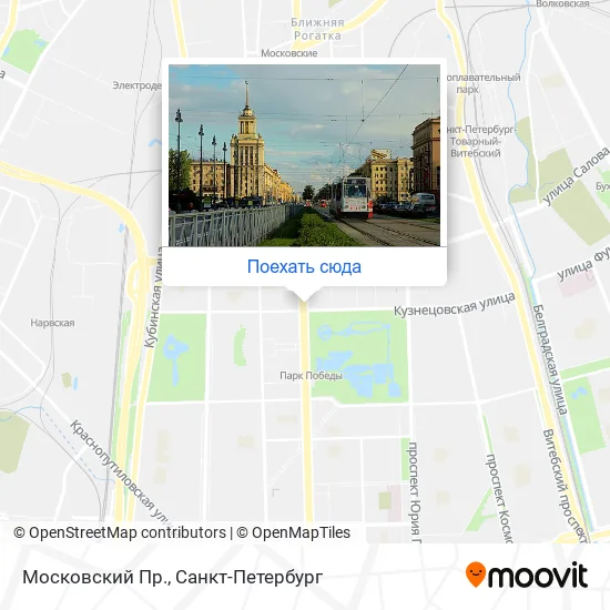Карта Московский Пр.
