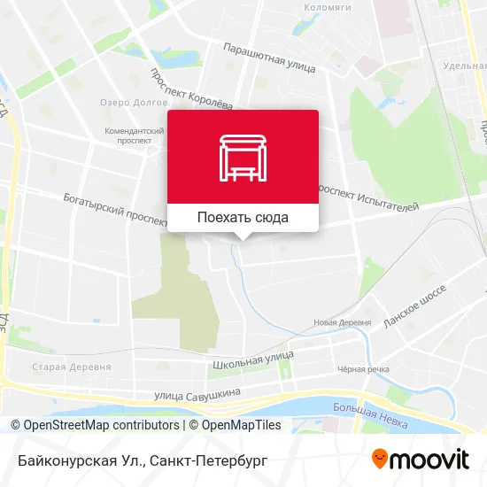 Карта Байконурская Ул.