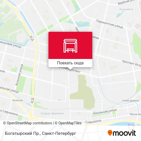 Карта Богатырский Пр.