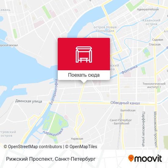 Карта Рижский Проспект