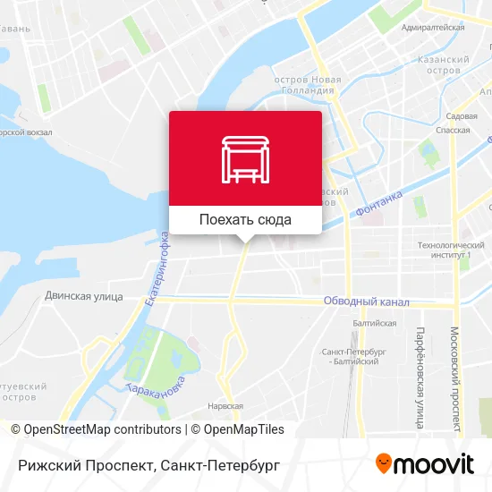 Карта Рижский Проспект