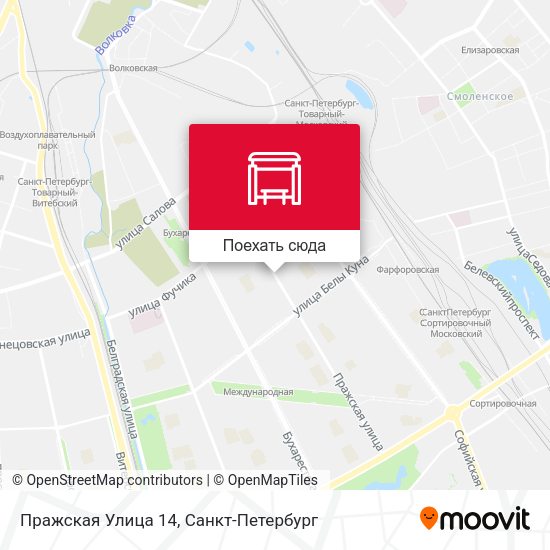 Карта Пражская Улица 14