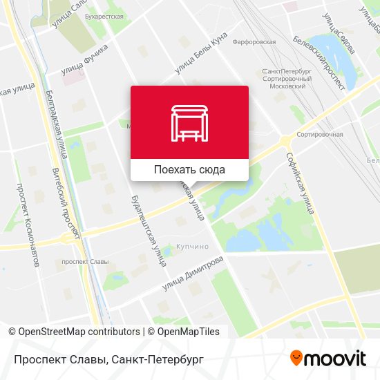 Карта Проспект Славы