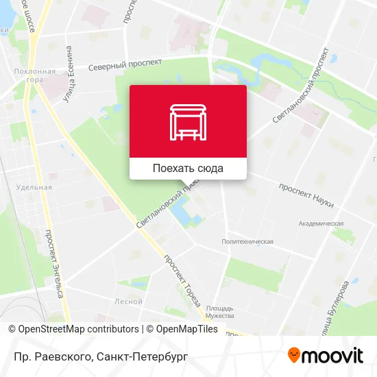 Карта Пр. Раевского