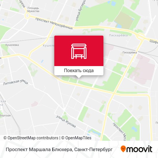 Карта Проспект Маршала Блюхера
