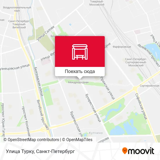 Карта Улица Турку