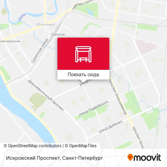 Карта Искровский  Проспект