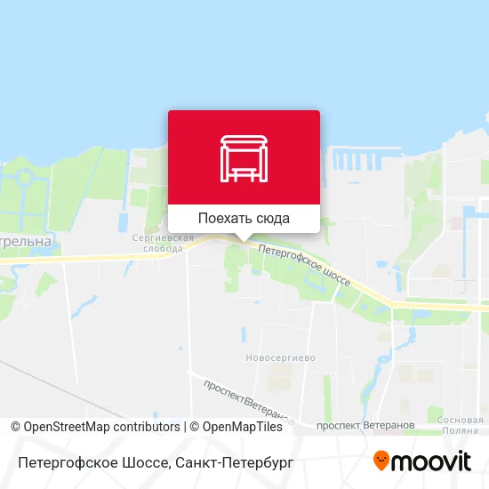 Карта Петергофское Шоссе