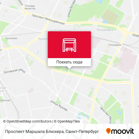 Карта Проспект Маршала Блюхера