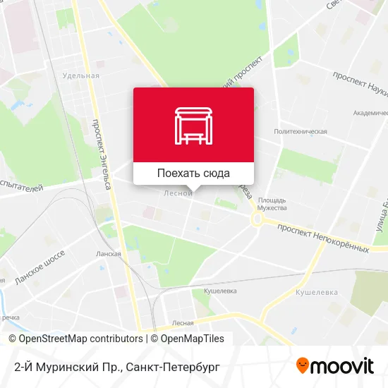 Карта 2-Й Муринский Пр.