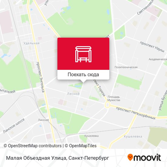 Карта Малая Объездная Улица