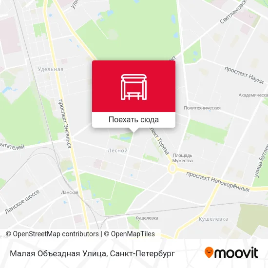 Карта Малая Объездная Улица