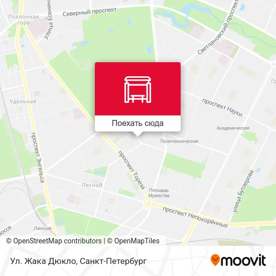 Карта Ул. Жака Дюкло