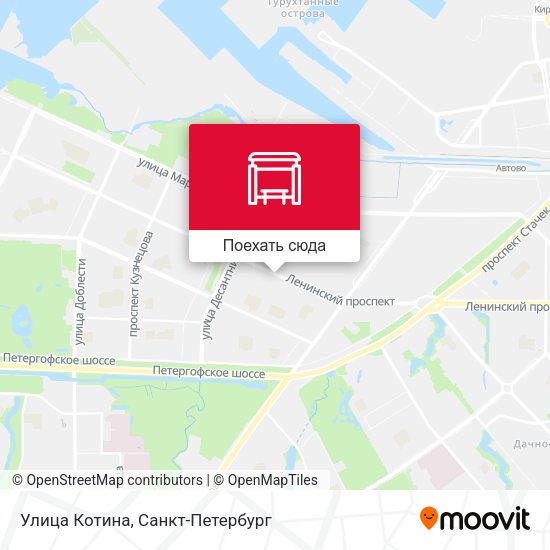 Карта Улица Котина
