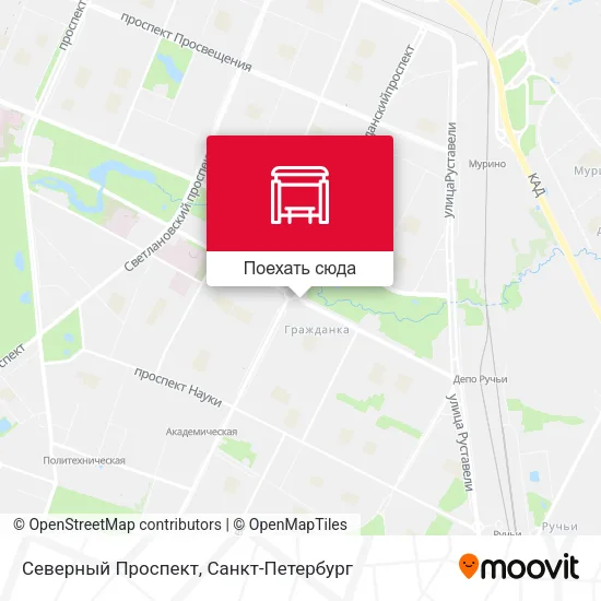 Карта Северный Проспект