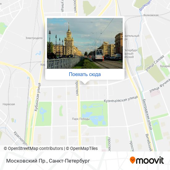 Карта Московский Пр.
