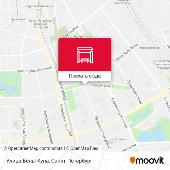 Карта Улица Белы Куна
