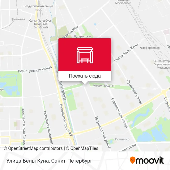 Карта Улица Белы Куна