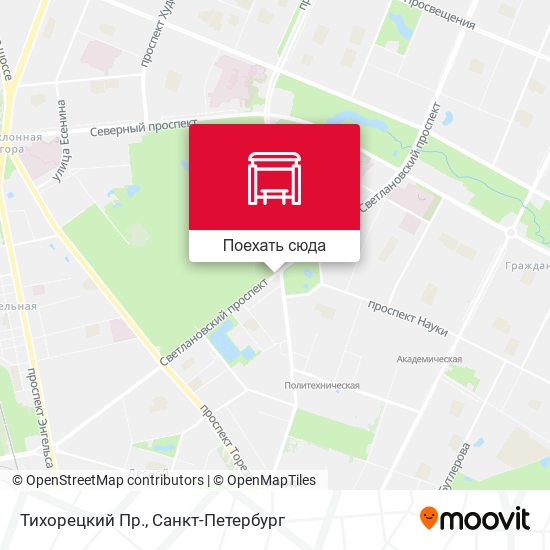 Карта Тихорецкий Пр.