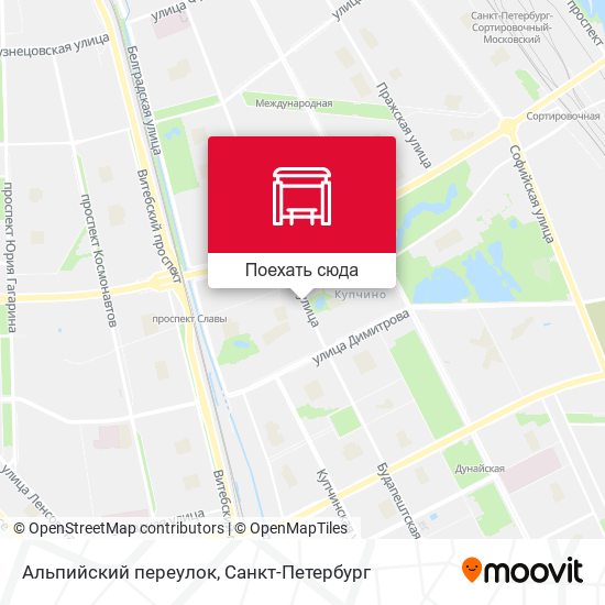 Карта Альпийский переулок