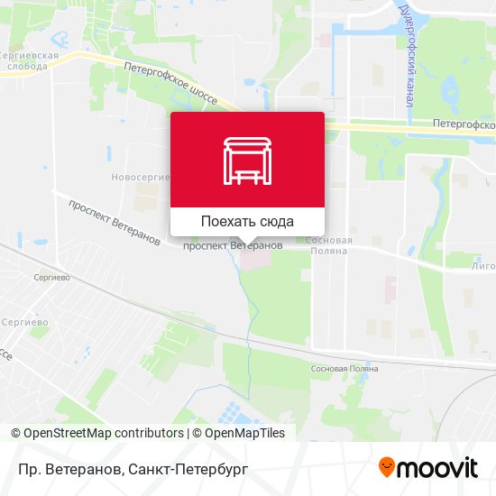 Карта Пр. Ветеранов