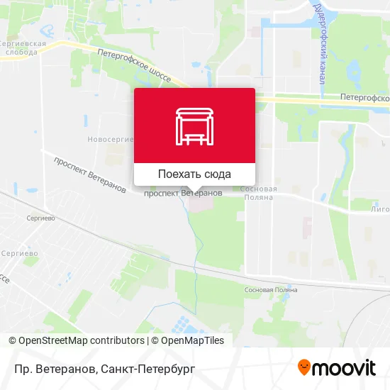 Карта Пр. Ветеранов