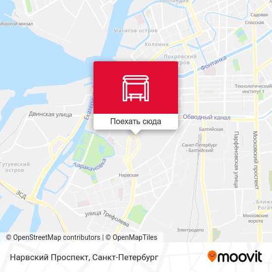 Карта Нарвский Проспект