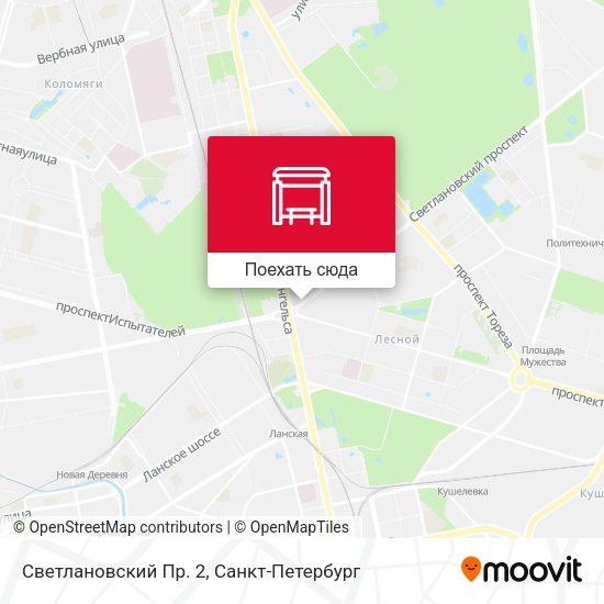 Карта Светлановский Пр. 2