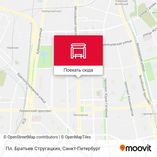 Карта Пл. Братьев Стругацких