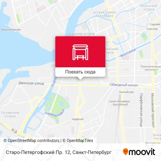 Карта Старо-Петергофский Пр. 12