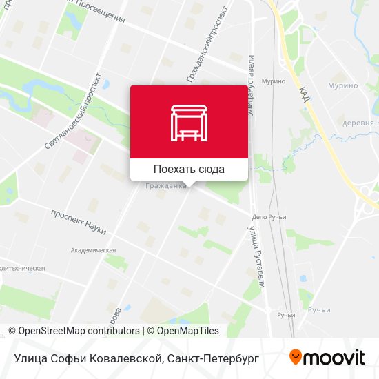 Карта Улица Софьи Ковалевской