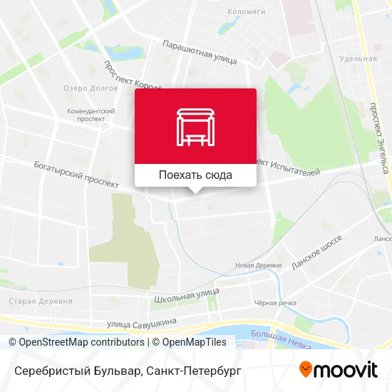 Карта Серебристый Бульвар