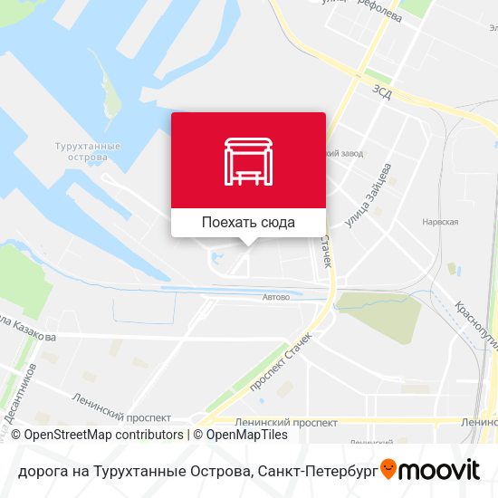 Карта дорога на Турухтанные Острова