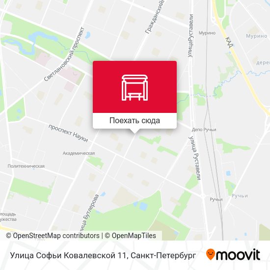 Карта Улица Софьи Ковалевской 11