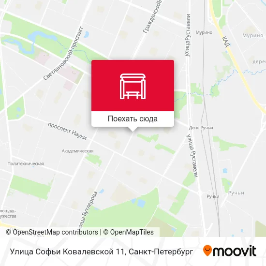 Карта Улица Софьи Ковалевской 11