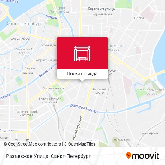 Карта Разъезжая Улица
