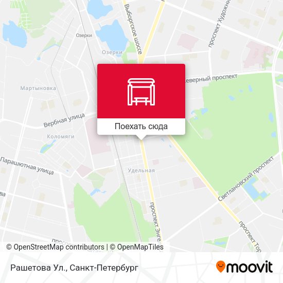 Карта Рашетова Ул.
