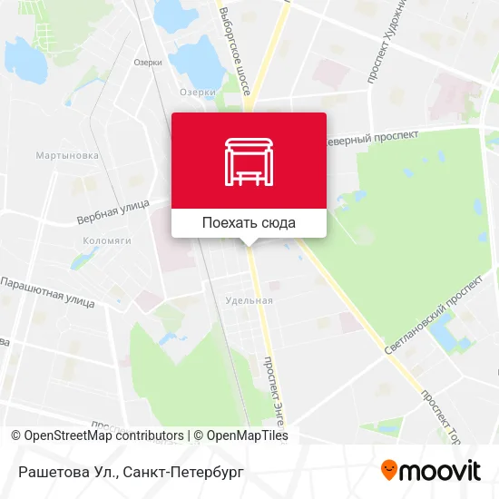 Карта Рашетова Ул.
