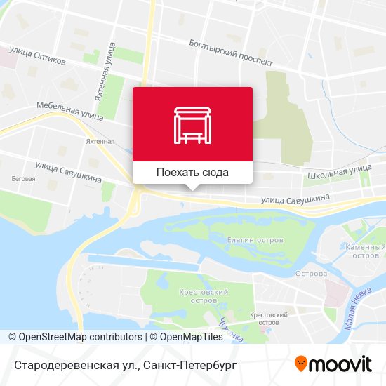 Карта Стародеревенская ул.