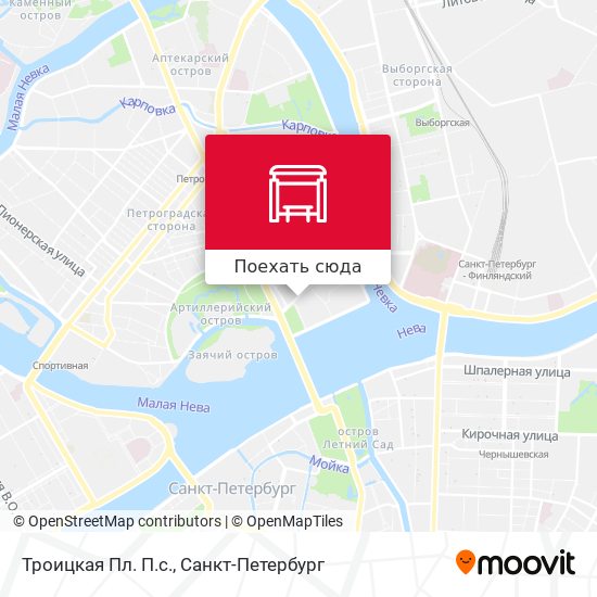 Карта Троицкая Пл. П.с.