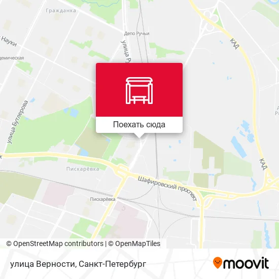 Карта улица Верности