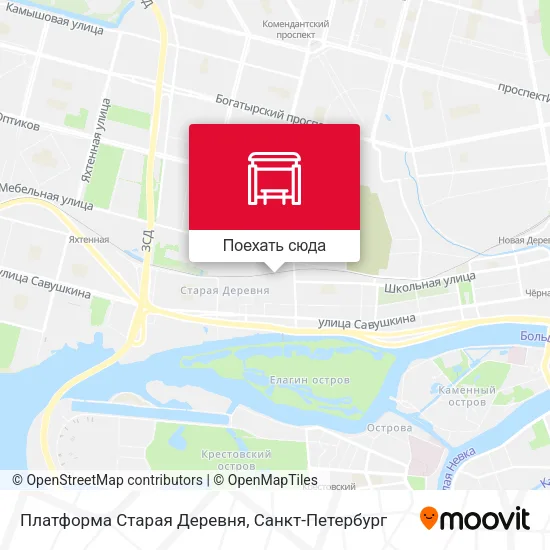 Карта Платформа Старая Деревня
